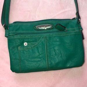 Green Rosetti Crossbody Purse
